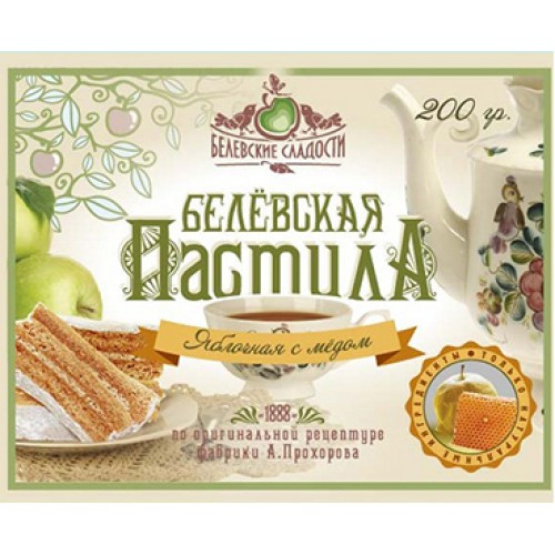 Пастила яблочная с медом